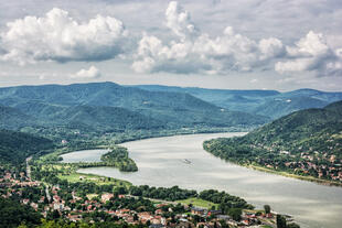 Blick auf den Fluss Drina
