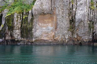 Schiffgraffiti im Trollfjord