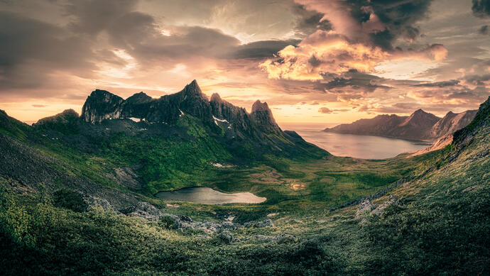 Landschaft um Tromsø