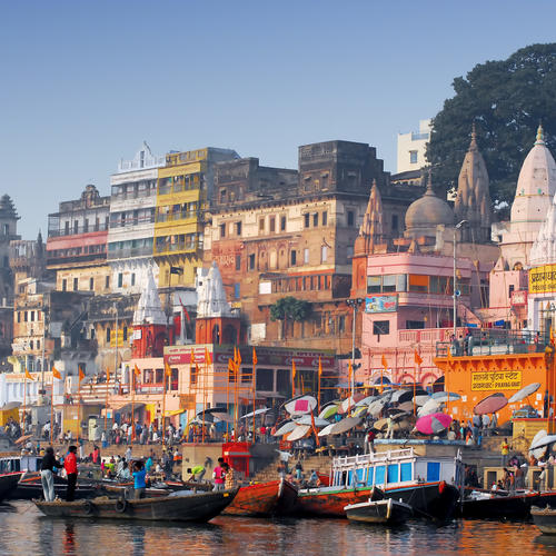 Die Ghats in Varanasi
