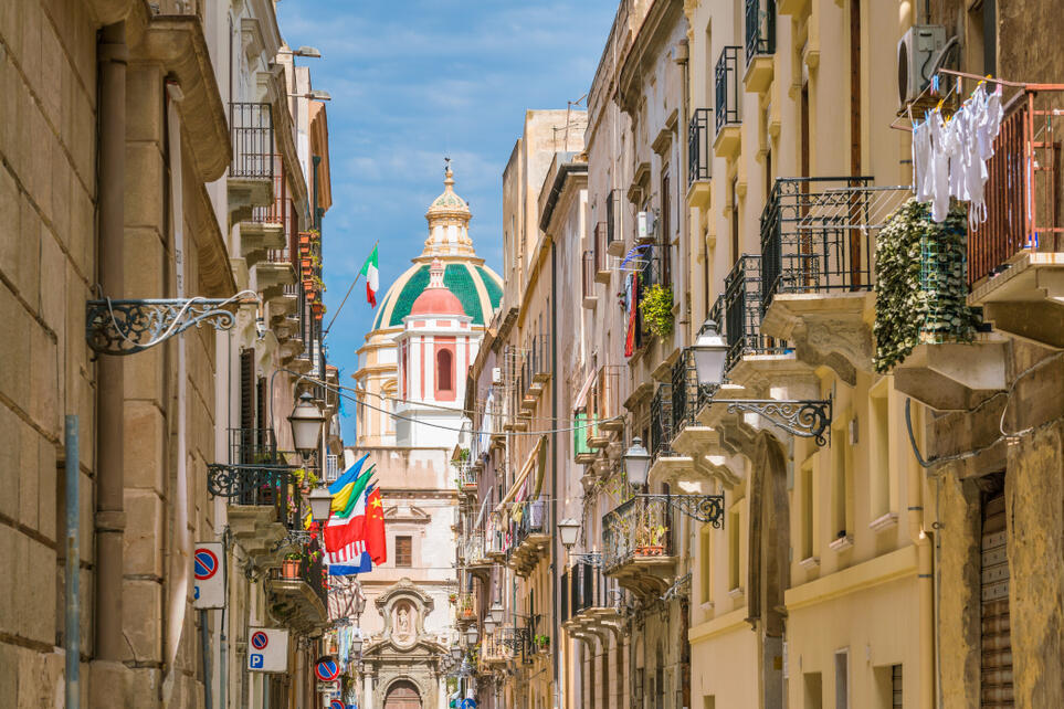 Straße in Trapani