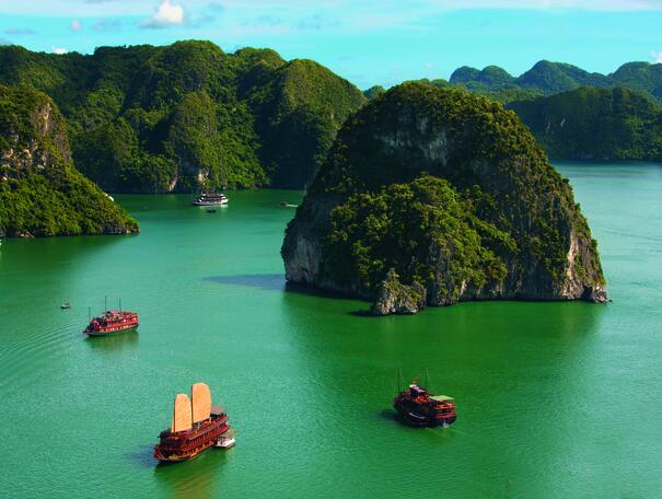Halong-Bucht bei einer Vietnam Reise