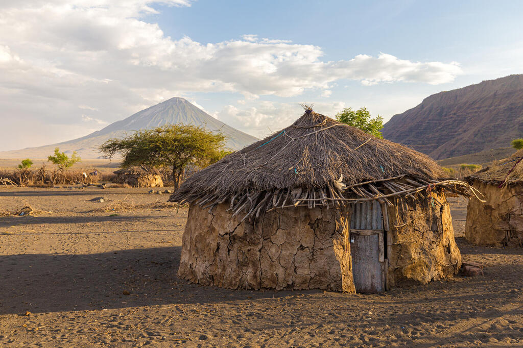 Massai Boma Lehmhütte