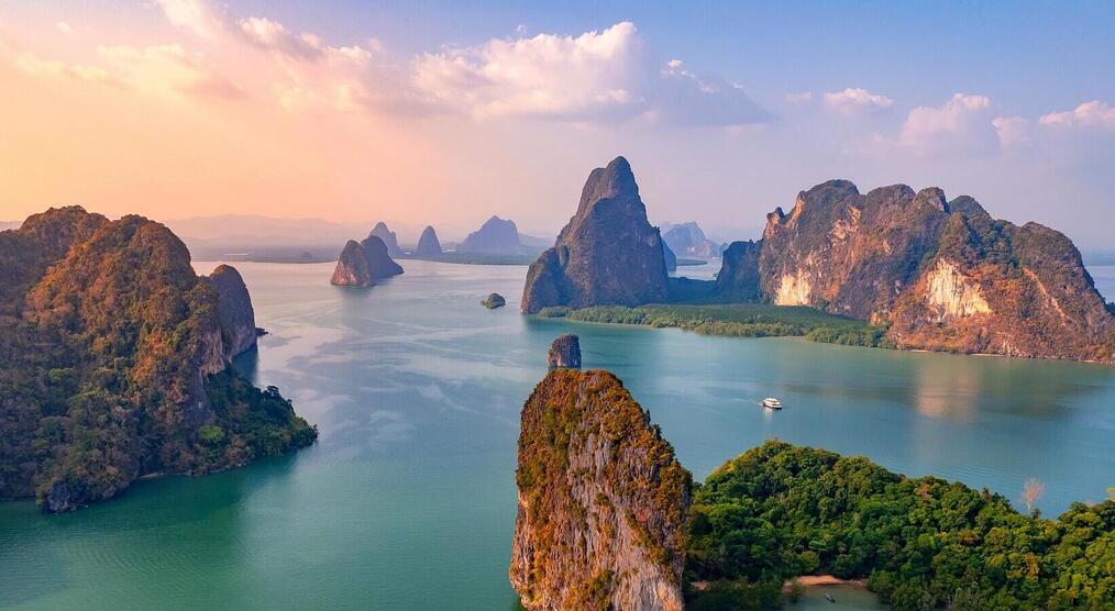 Sonnenuntergang Phang Nga Bucht