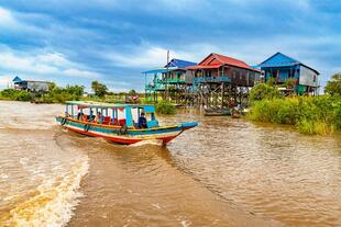Boot auf dem Tonle Sap