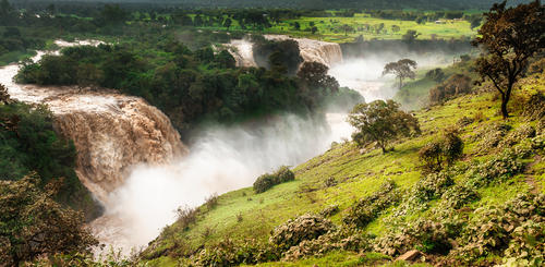 Wasserfall am Blauen Nil