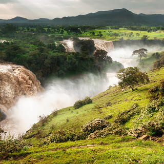 Wasserfall am Blauen Nil