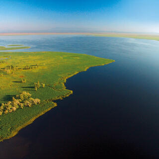 Gorongosa Lake von oben