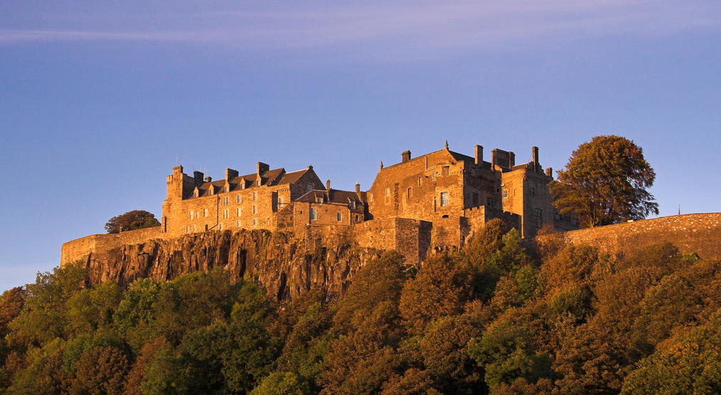 Stirling Castle im Abendrot