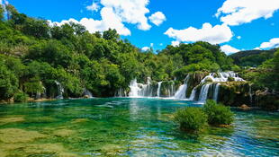 Wasserfall im Krka Nationalpark