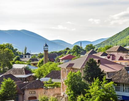 Blick auf Sheki