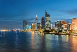Saigon bei Nacht