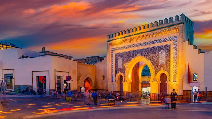 Stadt Fès in Marokko