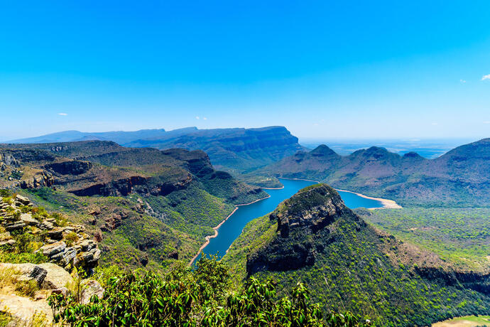 Sicht auf die Panoramaroute und den Blyde River Canyon auf einer Südafrika Reise