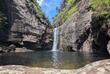 Wasserfall im Knuckles Naturschutzgebiet