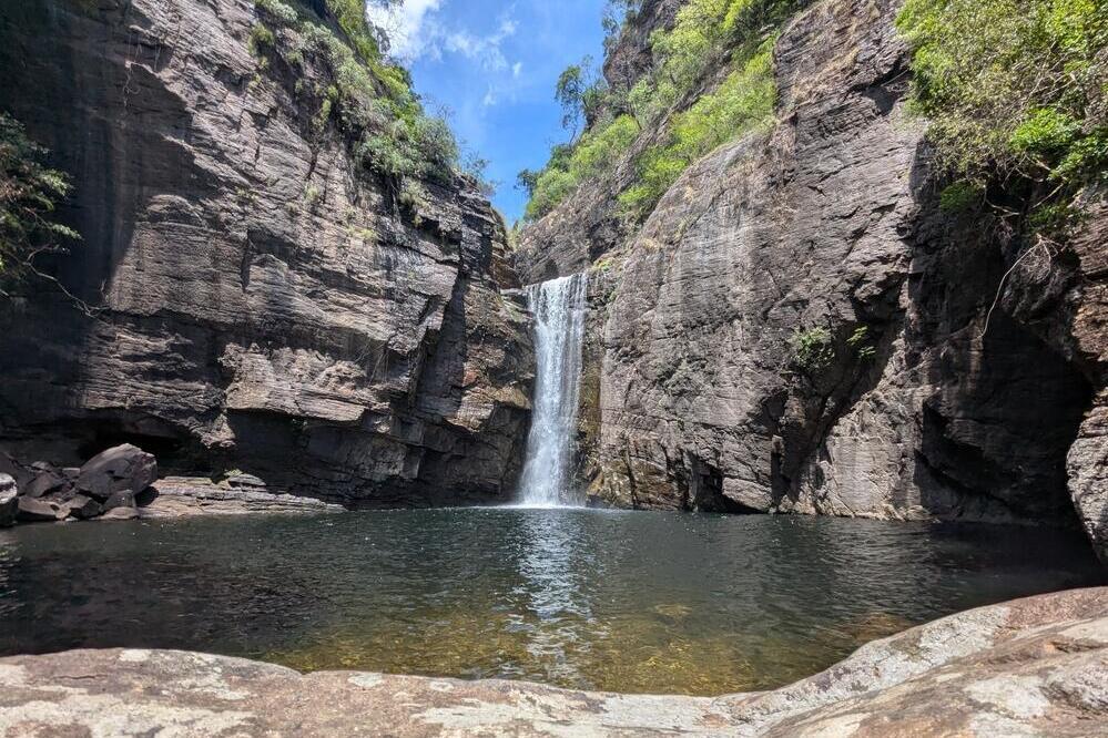 Wasserfall im Knuckles Naturschutzgebiet