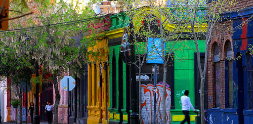 Kreativviertel Bellavista in Santiago de Chile