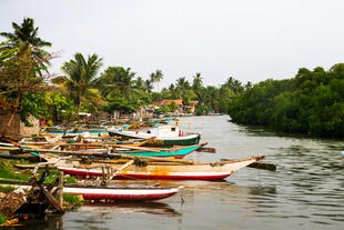 Fischerboote bei Negombo