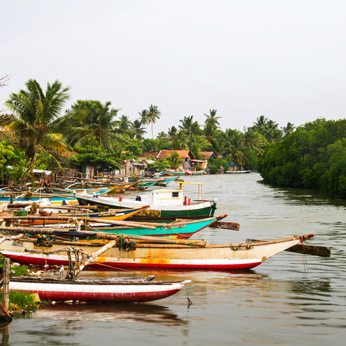 Fischerboote bei Negombo
