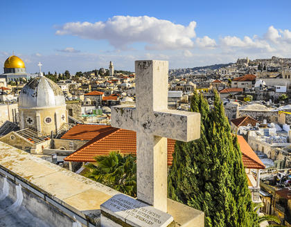 Blick auf die Altstadt von Jerusalem