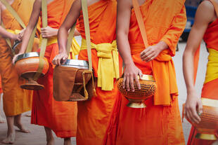 Mönche in Luang Prabang