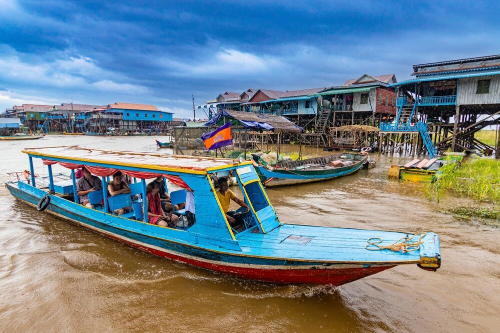 Boot auf dem Tonle Sap