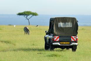 Jeep in der Masai Mara 