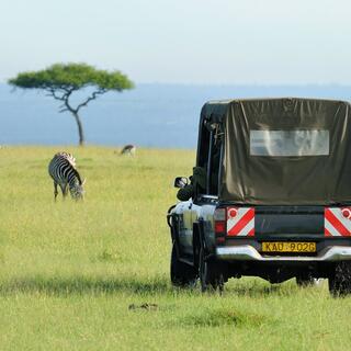 Jeep in der Masai Mara 