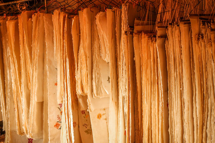 Papierfabrik in Ambalavao