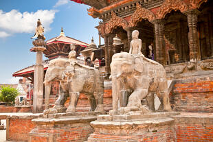 Tempel am Durbar Sqaure in Patan