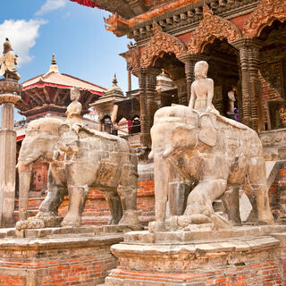 Tempel am Durbar Sqaure in Patan