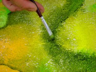 Aus dem Kurs Struktur & Farbe - Acrylmalerei von Martina Wempe