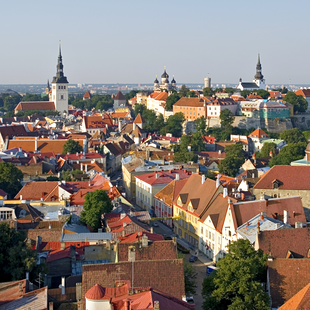 Blick über die Altstadt von Tallin, Estland