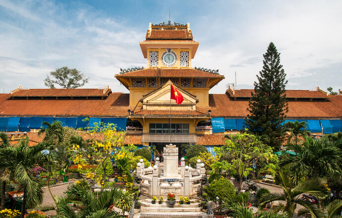 Traditioneller Markt von Cho Binh Tay