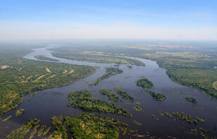 Blick auf das Areal des Sambesi Flusses