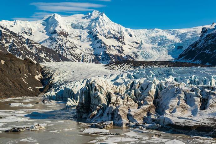 Der Vatnajökull Gletscher in Island