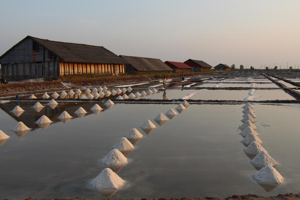 Die Salzfelder in Kampot