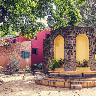 Alter Platz auf Goree Island