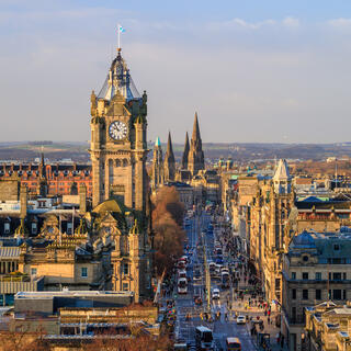 Altstadt von Edinburgh und Edinburgh Castle