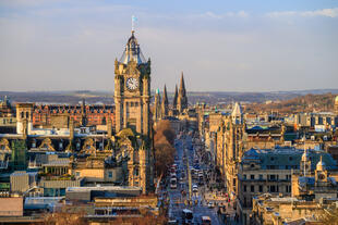 Altstadt von Edinburgh und Edinburgh Castle