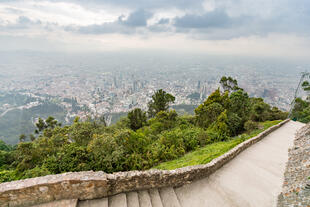 Blick von Montserrat auf Bogota