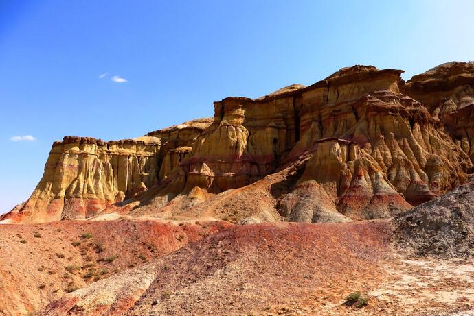 Felsformation Weiße Stupa (Tsagaan Suvarga)