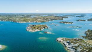  Küste der Åland-Inseln aus der Vogelperspektive