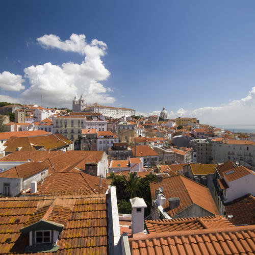 Panoramablick auf Lissabon