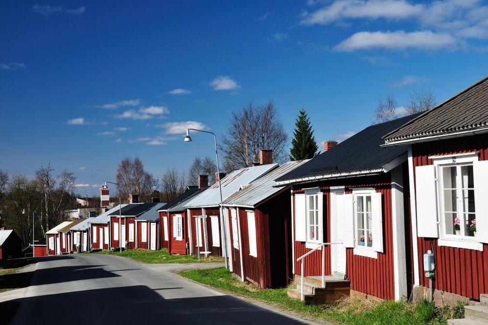 Rote Häuser in Gammelstad