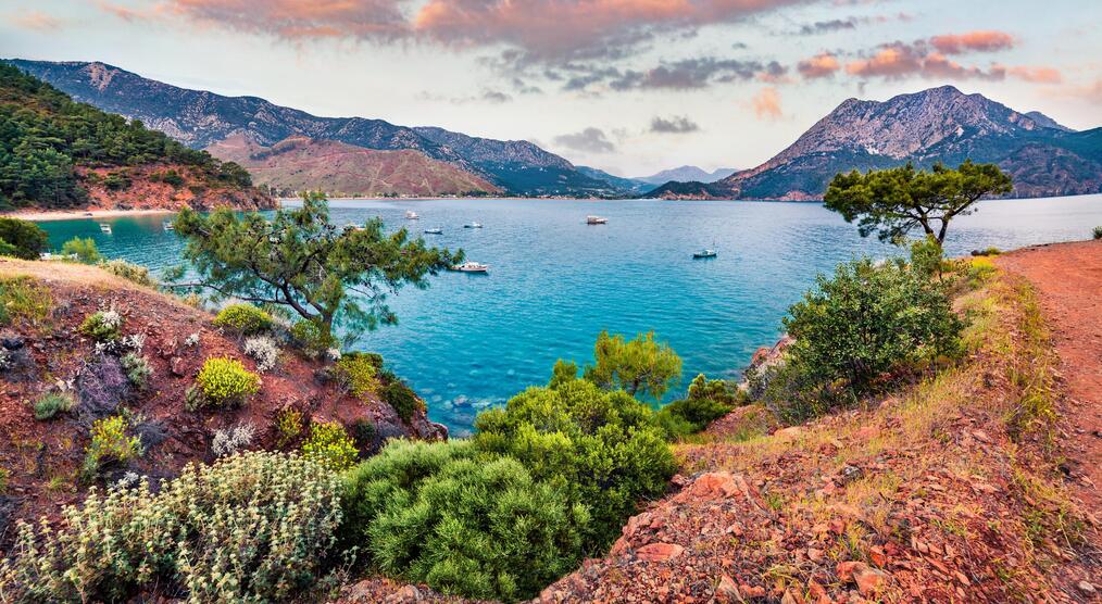 Sonnenaufgang Bucht in Adrasan Türkei Reisen