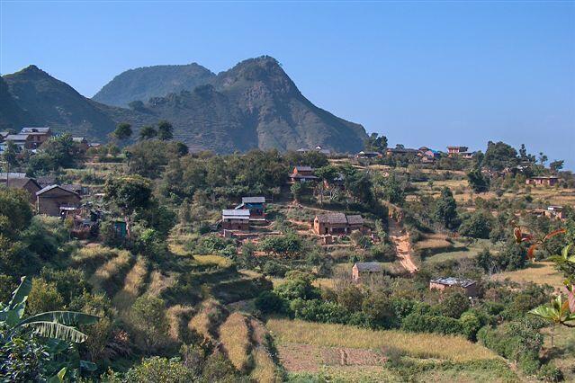 Blick auf das ursprüngliche Dorf Bandipur