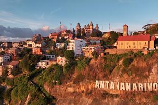 Antananarivo bei Sonnenuntergang