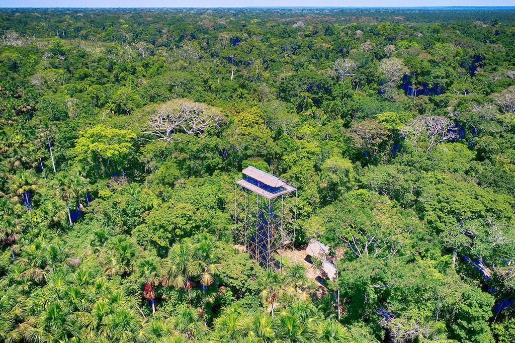 Aussicht auf den Amazonas mit Aussichtpunkt