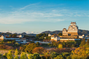 Blick auf die Burg Himeji
